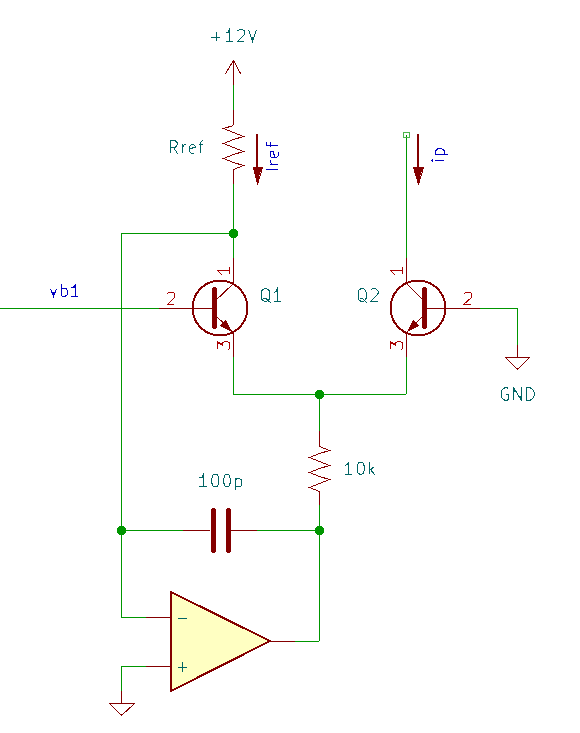 Differntial pair with refernce current source